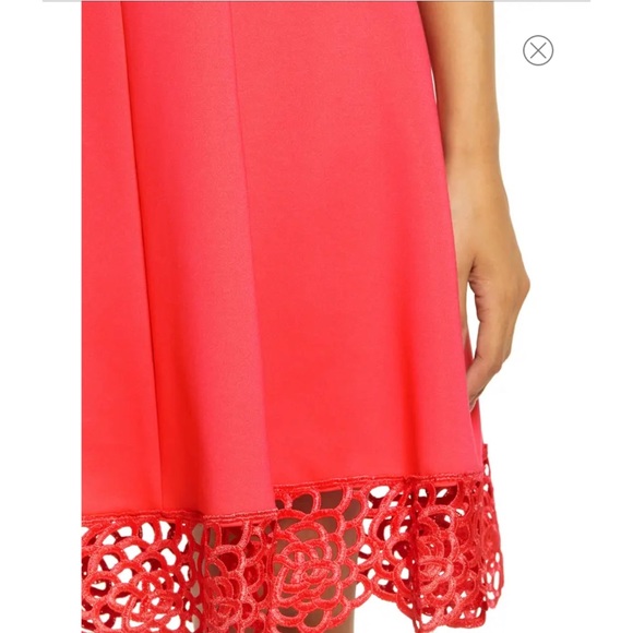 Donna RICCO Lace Trim Sweetheart Fit & Flare Dress - Picture 3 of 6